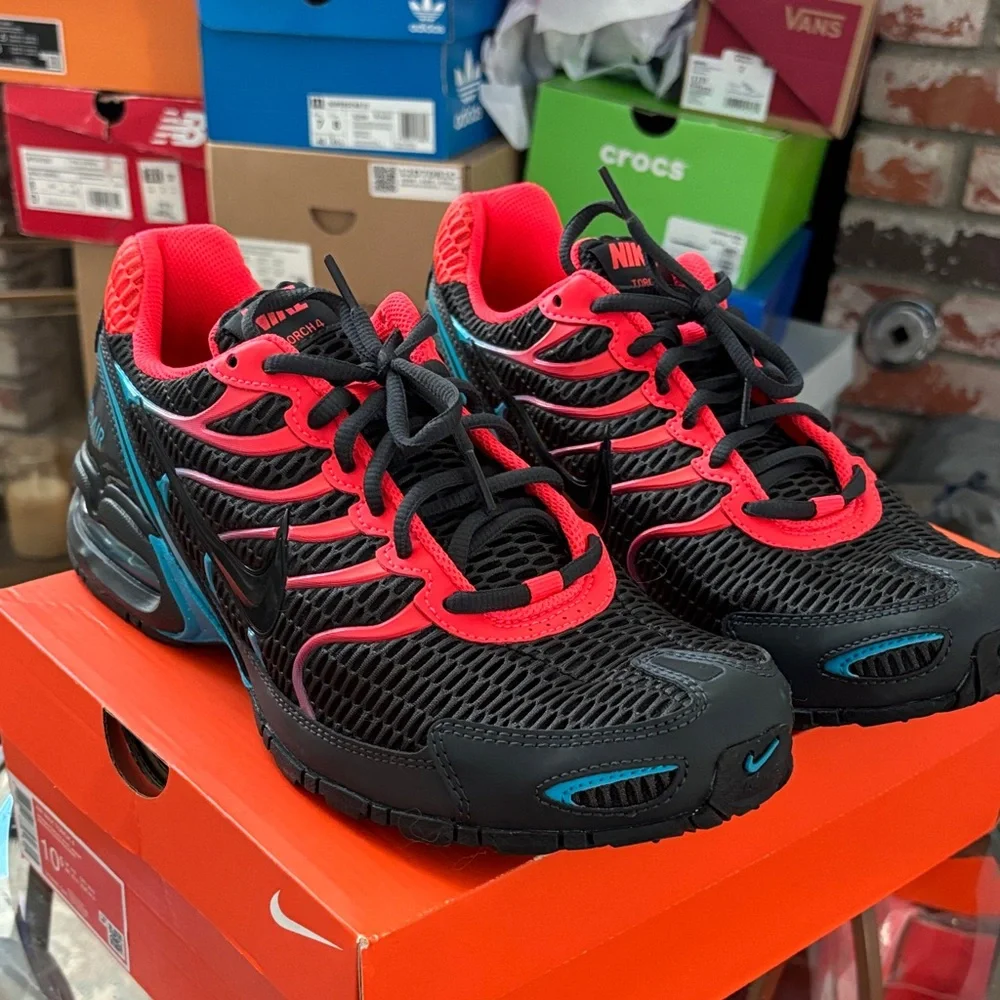 Nike Air Max Torch 4 Running Shoes Black Blue Lagoon 343846-046 Men’s 10.5 - Picture 5 of 10